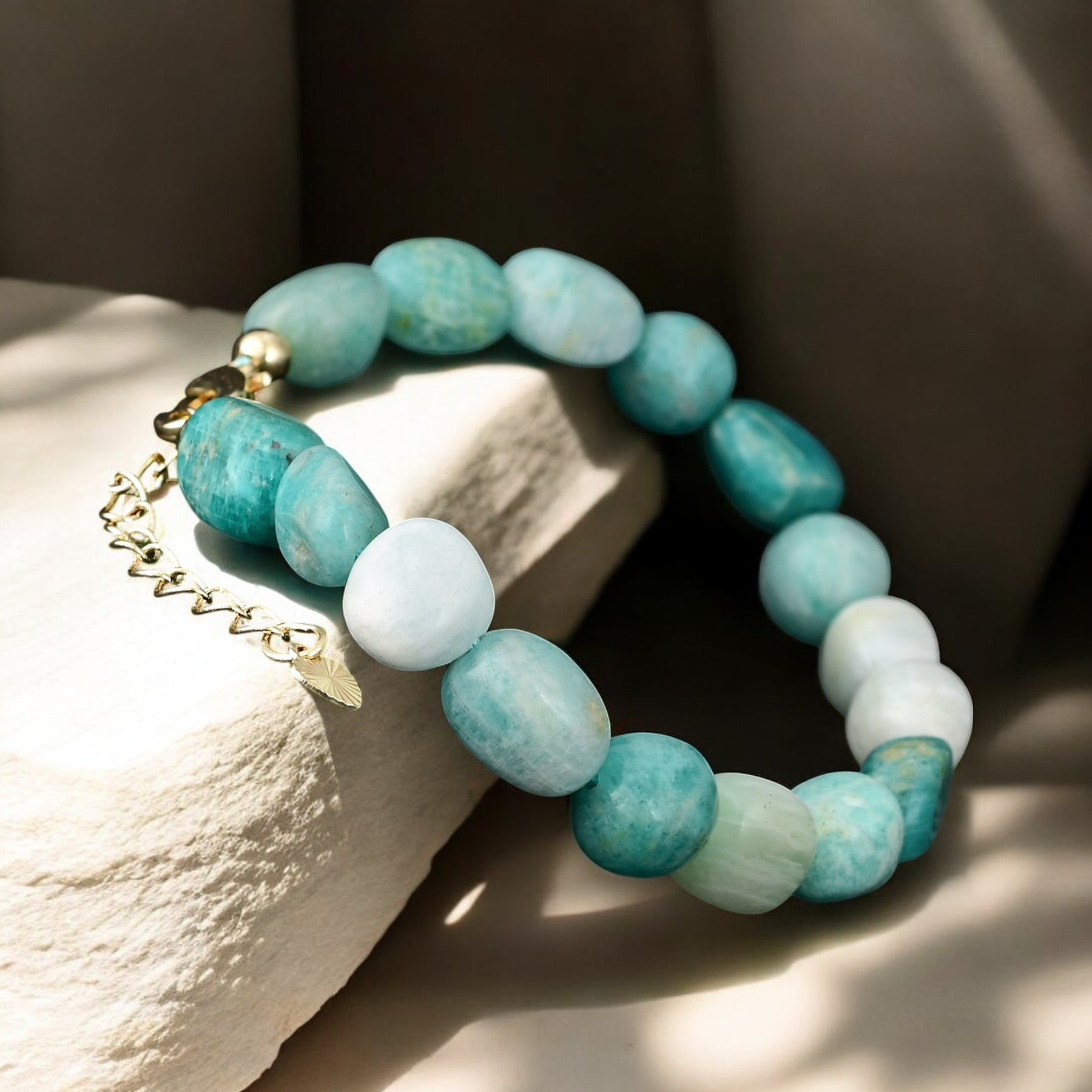 Bracciale in Amazzonite Marittima