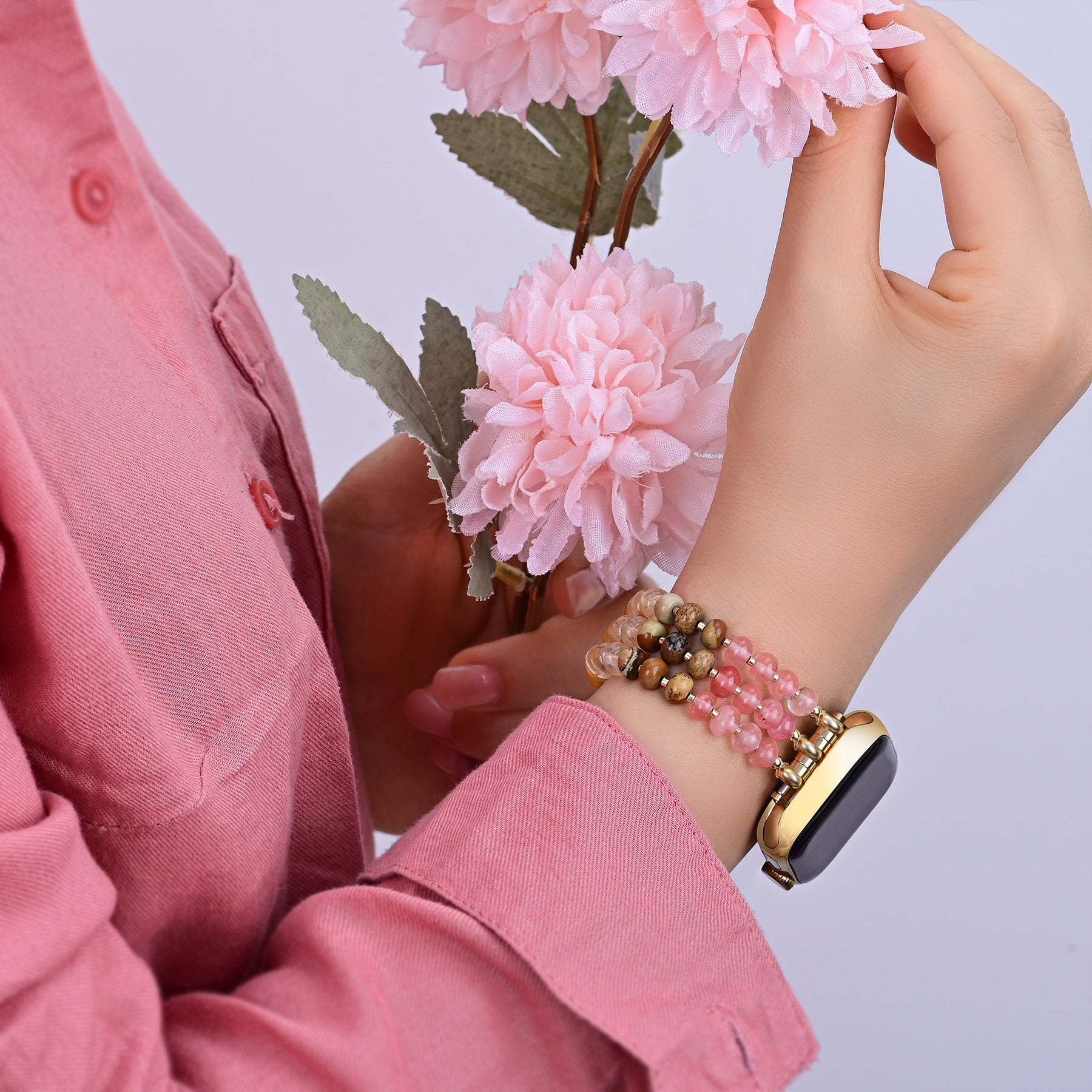 Cinturino Amber Bloom Stone Stretch Apple Watch
