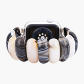 Cinturino elasticizzato Obsidian Frost Agate per Apple Watch