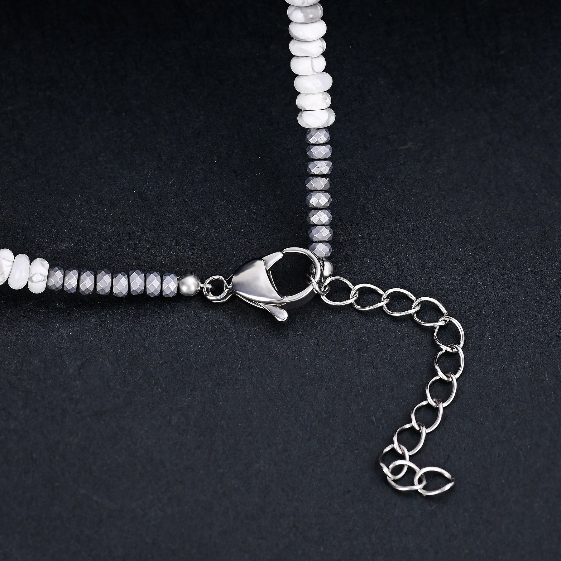 Collana da uomo in ematite con ciondolo oceano