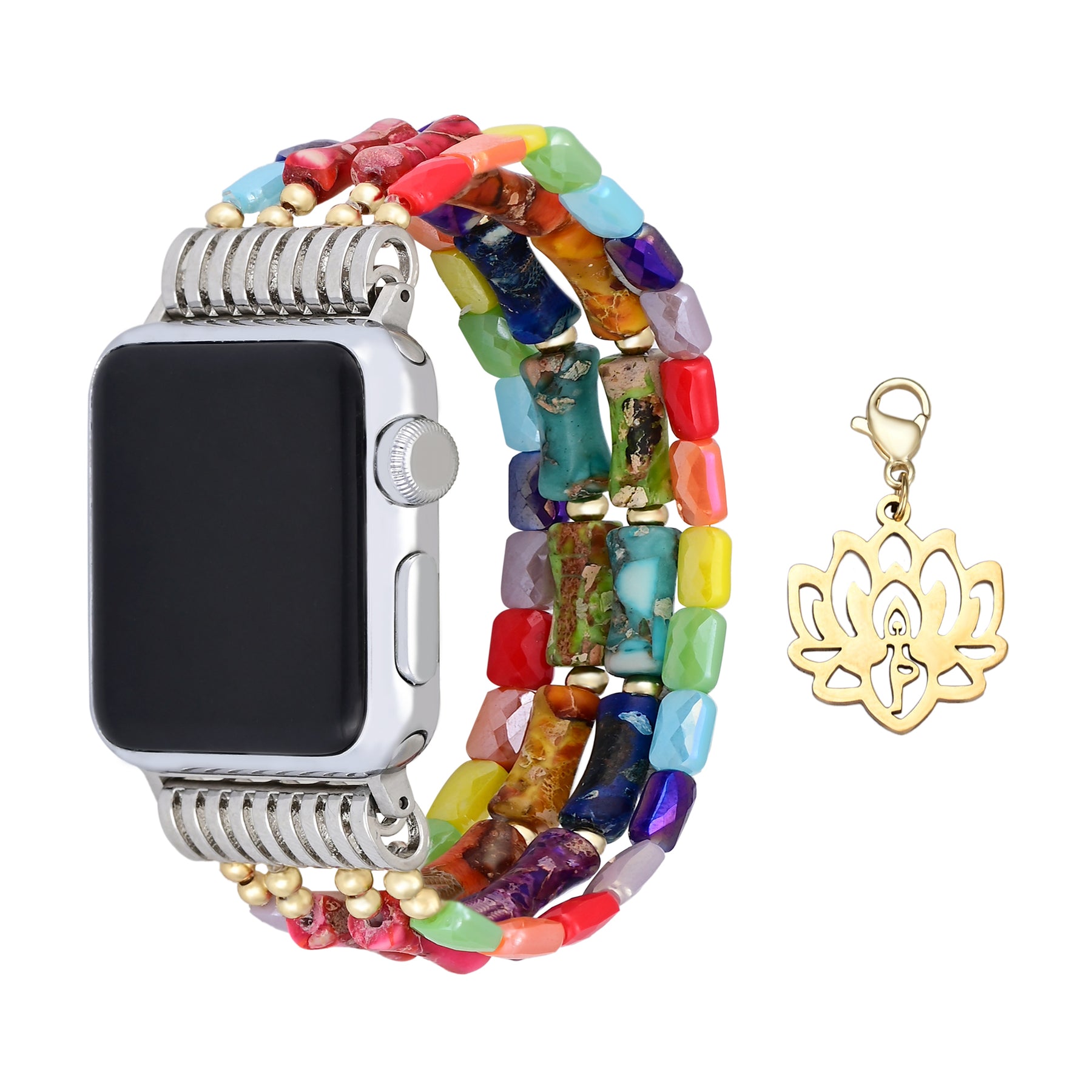 Cinturino Apple Watch elasticizzato Lotus Chakra