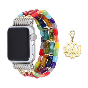 Cinturino Apple Watch elasticizzato Lotus Chakra