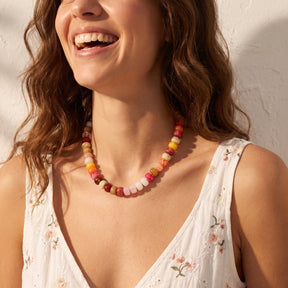 Collana massiccia con bagliori autunnali