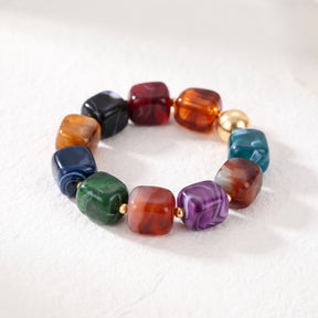 Bracciale chunky mistico arcobaleno misto