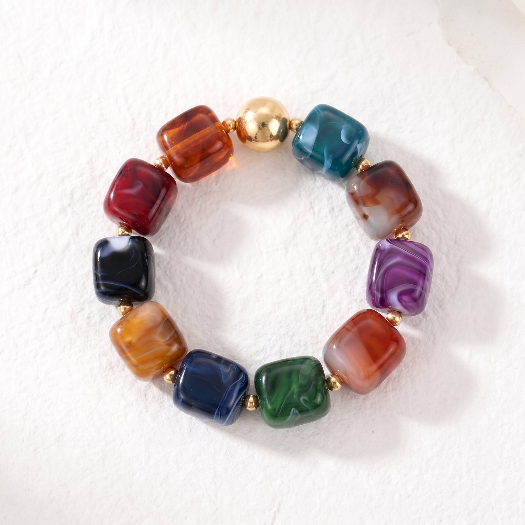 Bracciale chunky mistico arcobaleno misto
