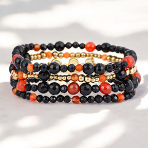 Set di Braccialetti con Zucche di Halloween
