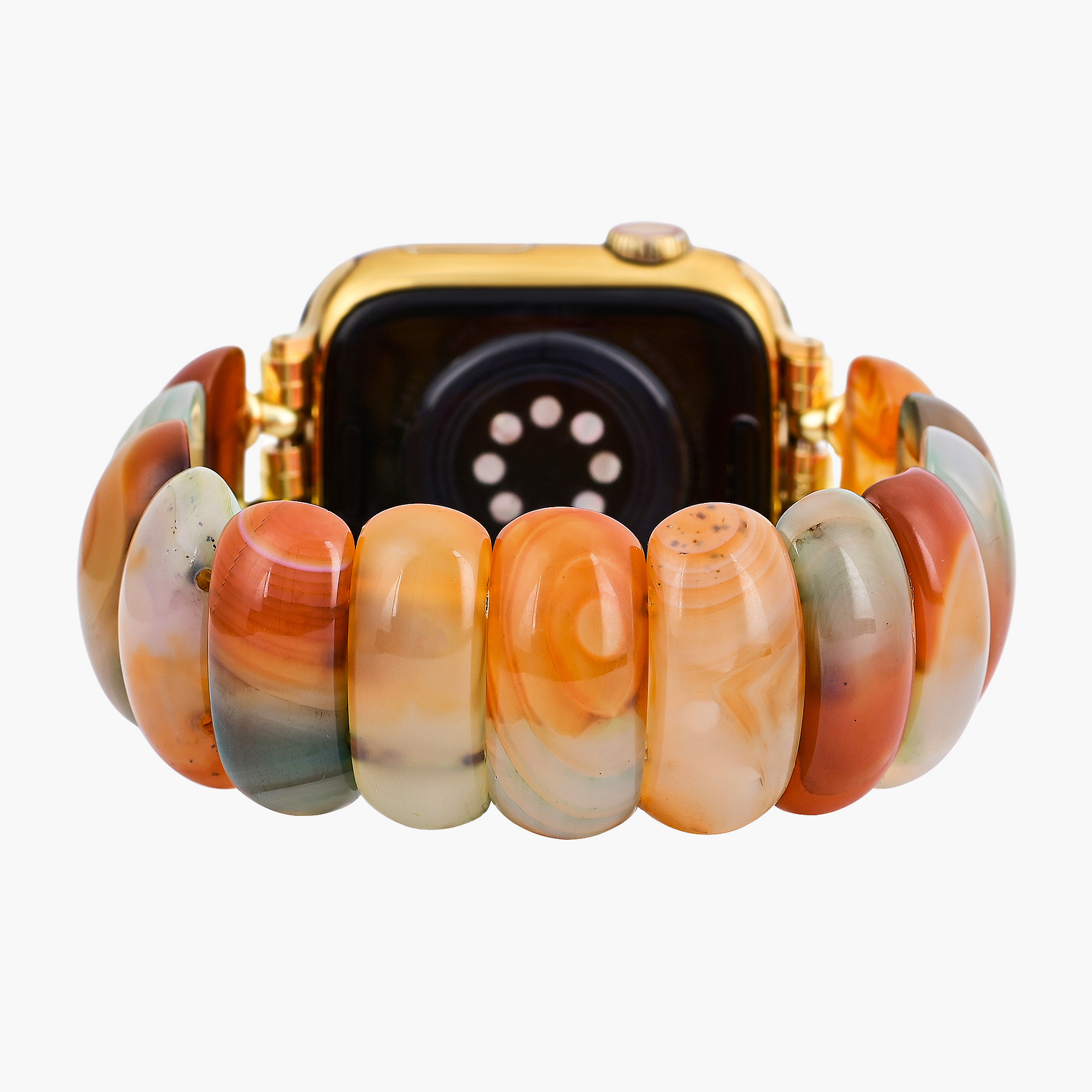 Cinturino Apple Watch in Agata D'Oro al Tramonto