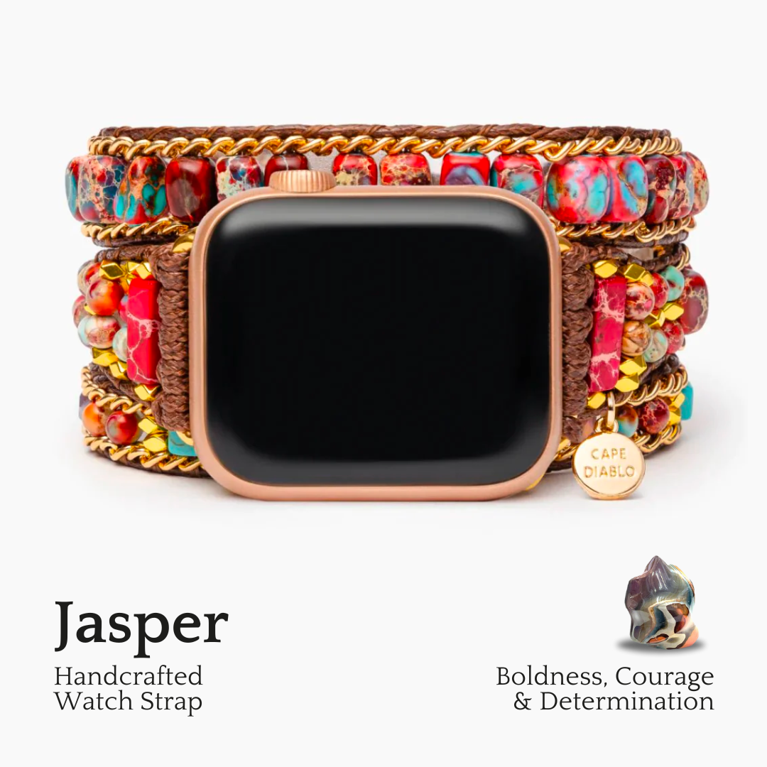 Cinturino per orologio Apple Cherry Emperor Jasper