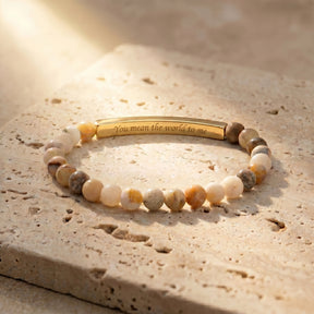 Braccialetti Secret Message Stone Bracelets
