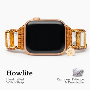 Cinturino per Apple Watch Howlite Jasper collegato