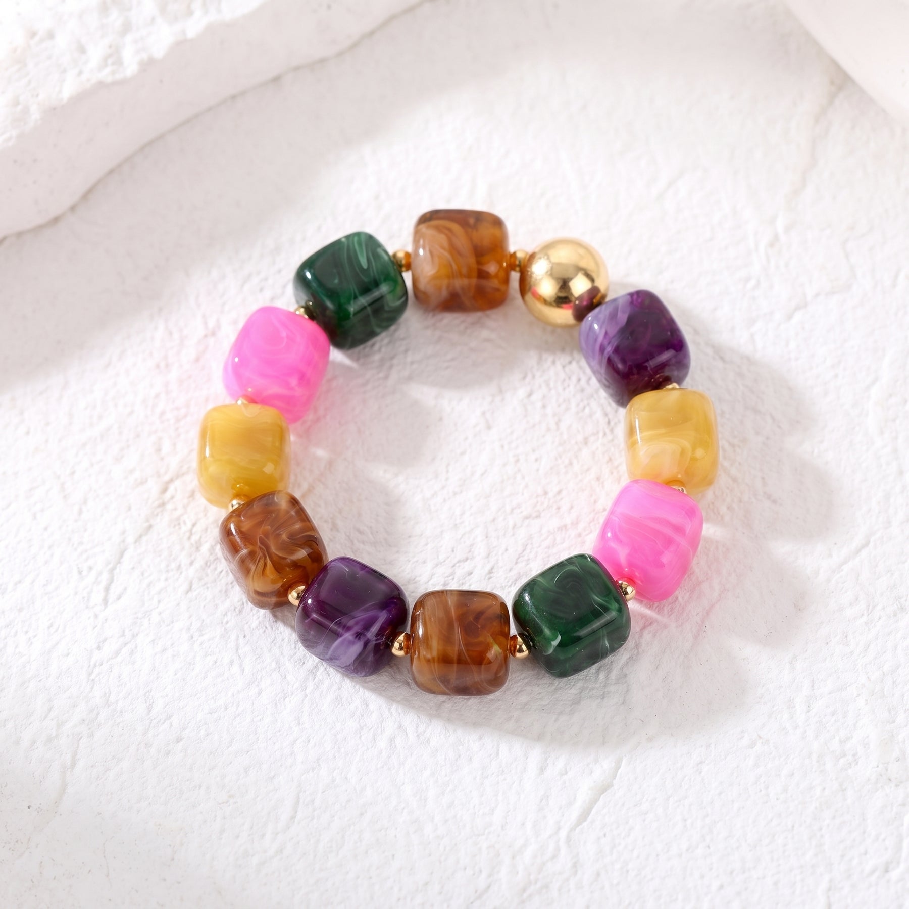 Bracciale Golden Tropics a maglie miste e grandi
