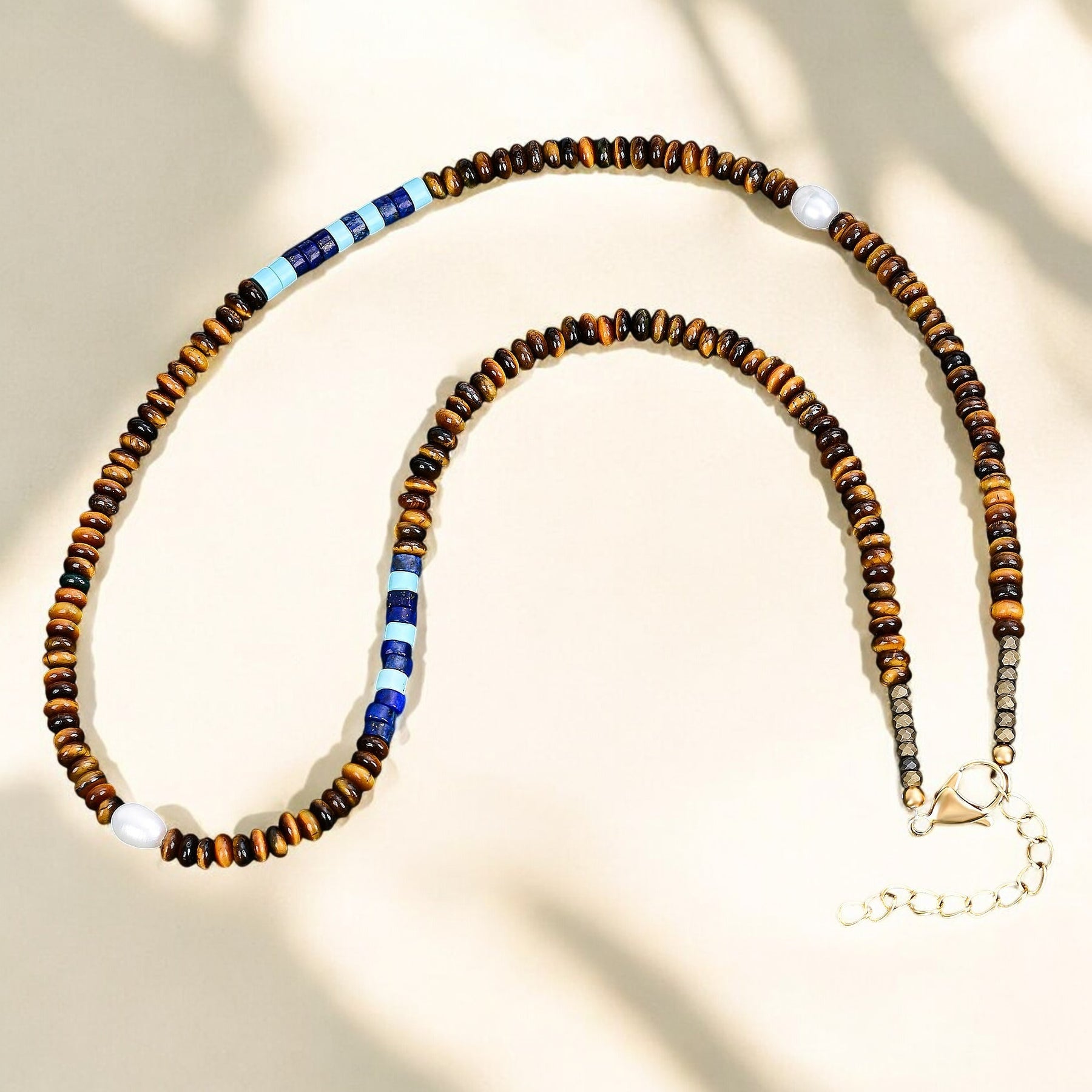 Collana da uomo in cobalto terrestre