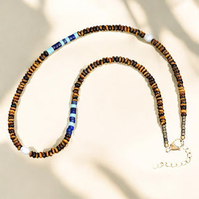 Collana da uomo in cobalto terrestre