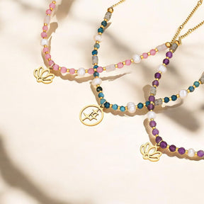 Collana di loto ametista