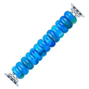 Cinturino elasticizzato Ocean Essence Agate per Apple Watch