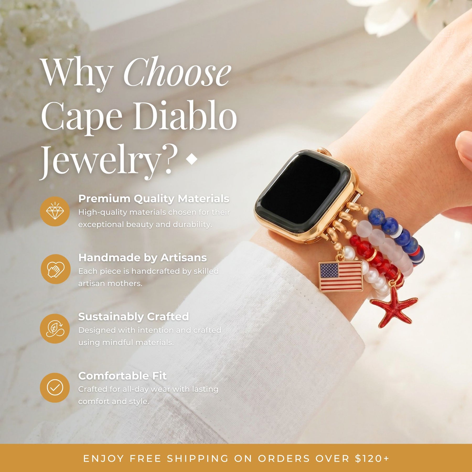Cinturino American Dream Stretch per Apple Watch