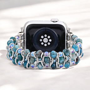 Cinturino Apple Watch Intrecciato in Azzurro Apatite