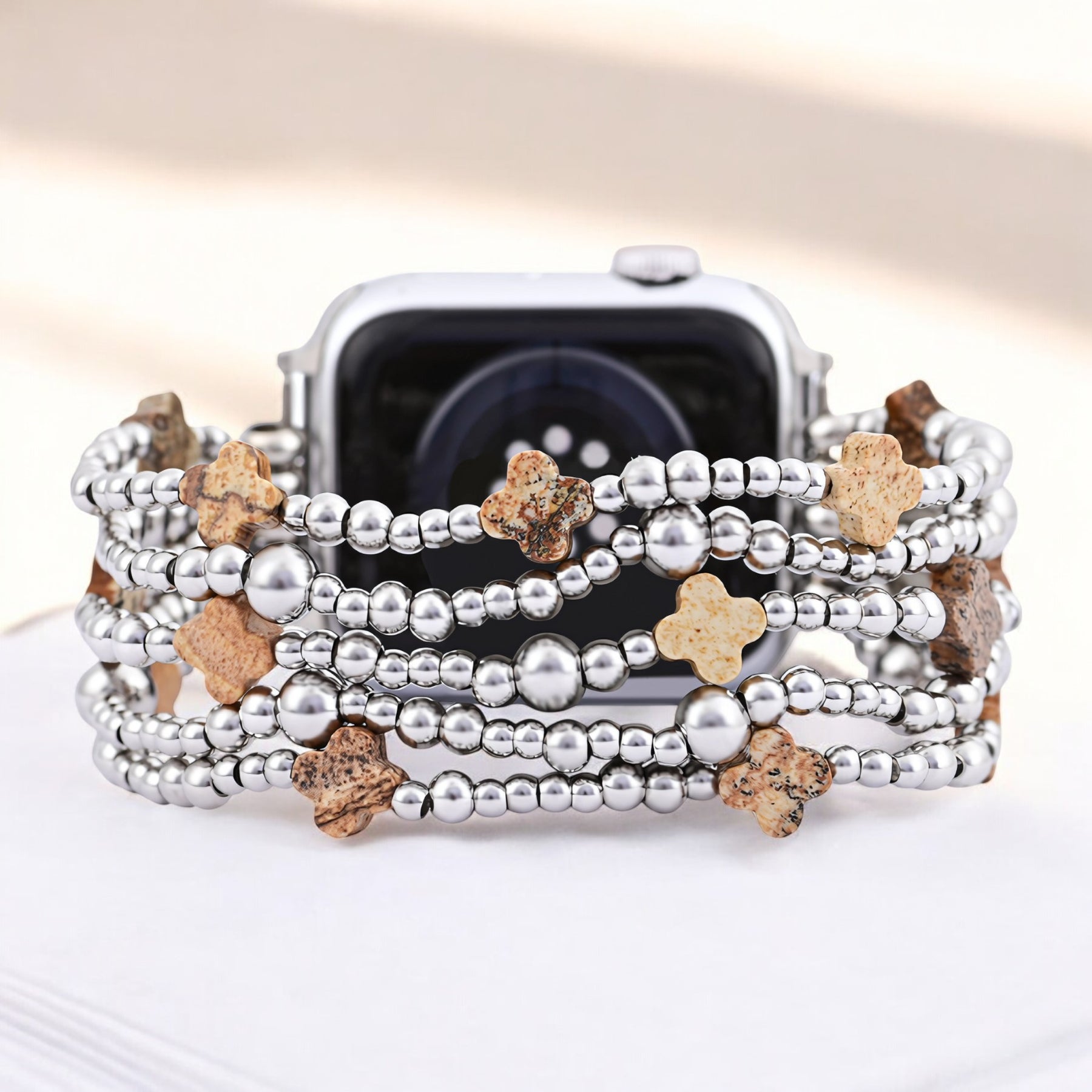 Cinturino Apple Watch Ethereal Sands Cross Stretch