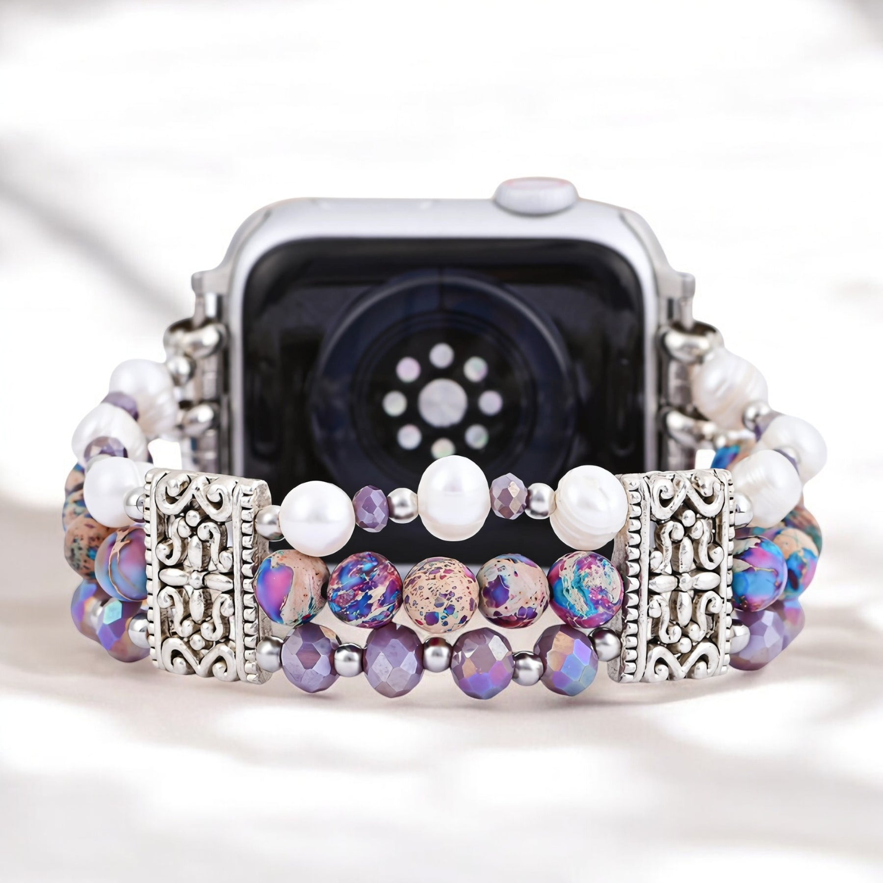 Cinturino Apple Watch Artigianale in Giada Oasis