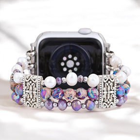 Cinturino Apple Watch Artigianale in Giada Oasis