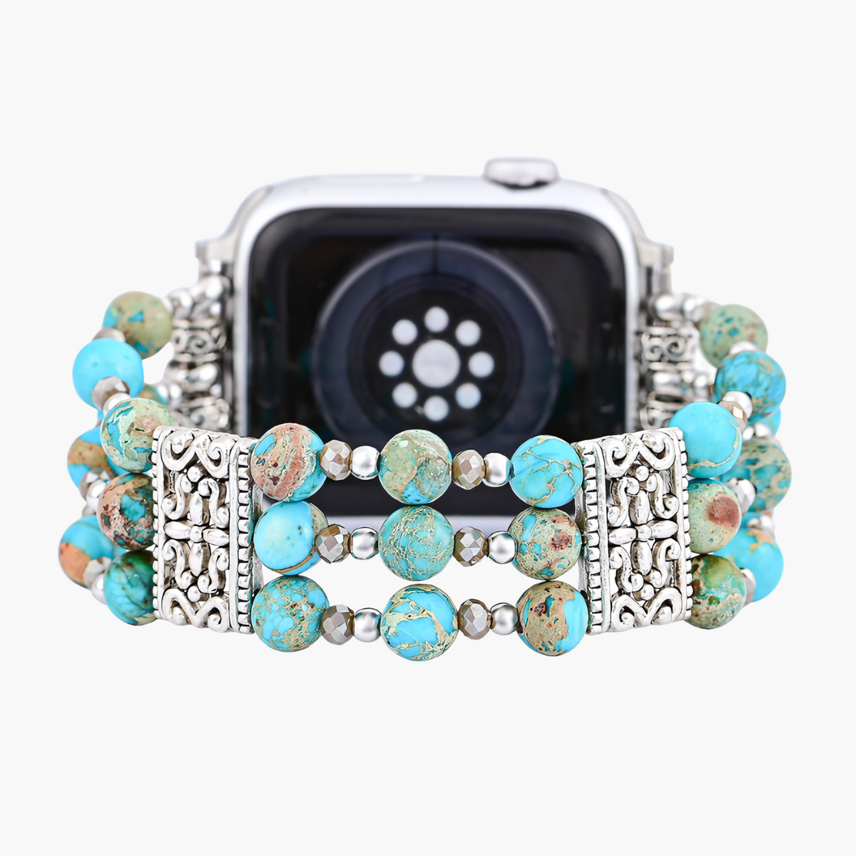 Cinturino Artigianale in Turchese Stretch Apple Watch