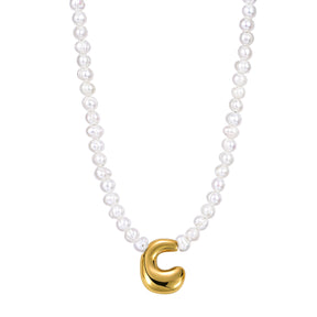 Collana Iniziale Pearl Bubble