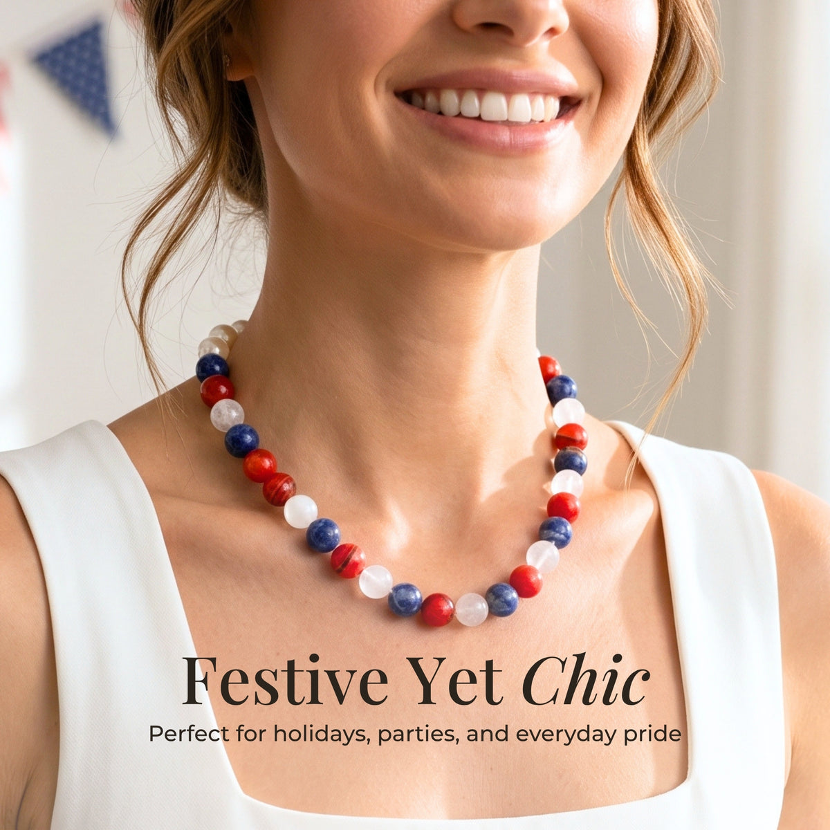 Collana di perline Chunky America's 250