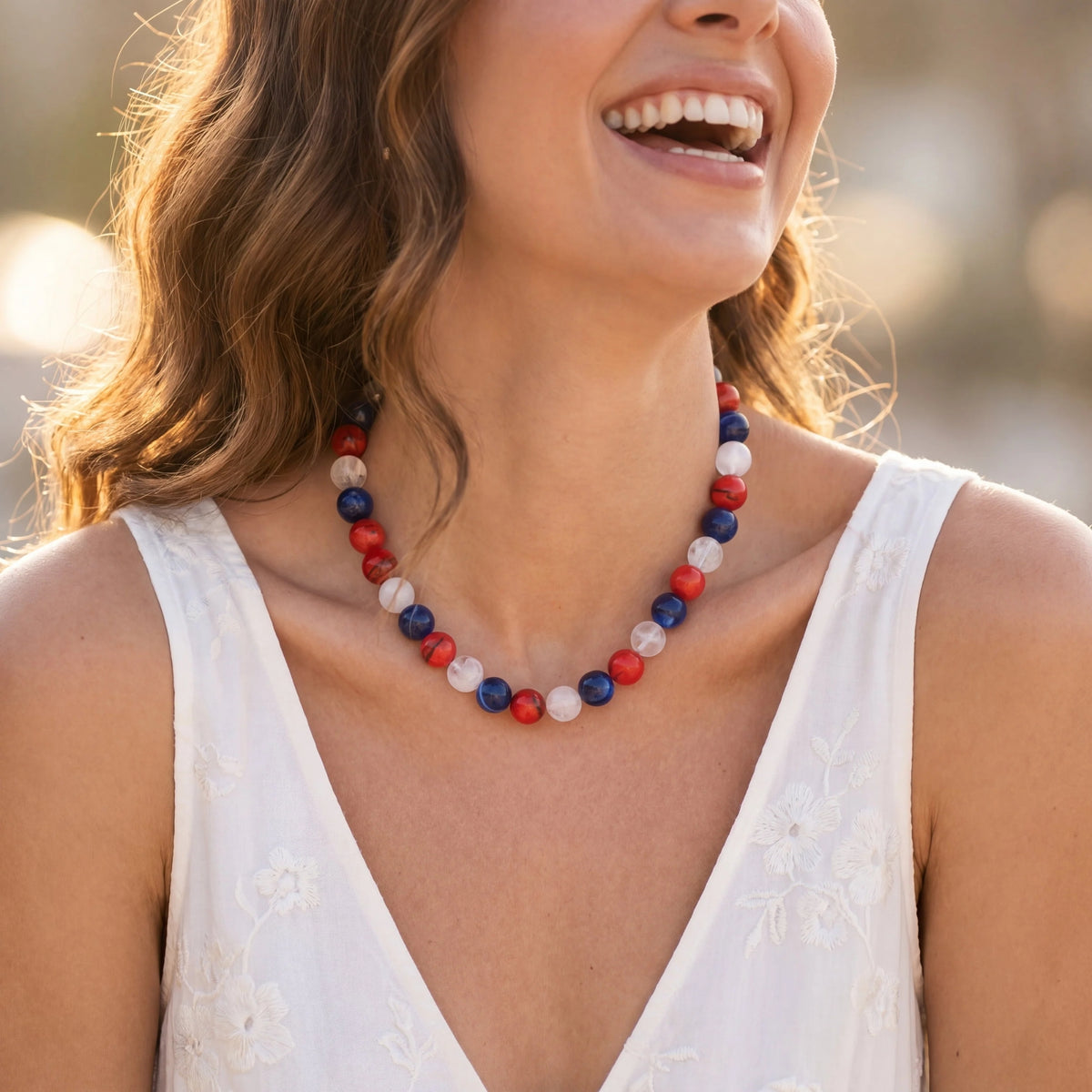 Collana di perline Chunky America's 250