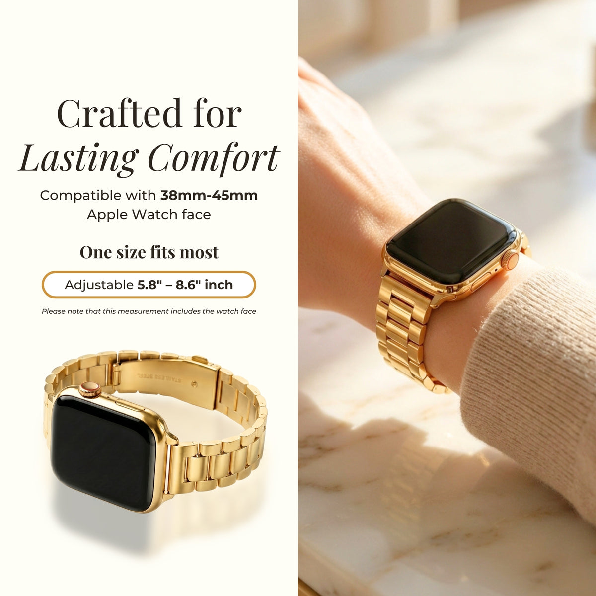 Cinturino Classico Oro di Lusso per Apple Watch