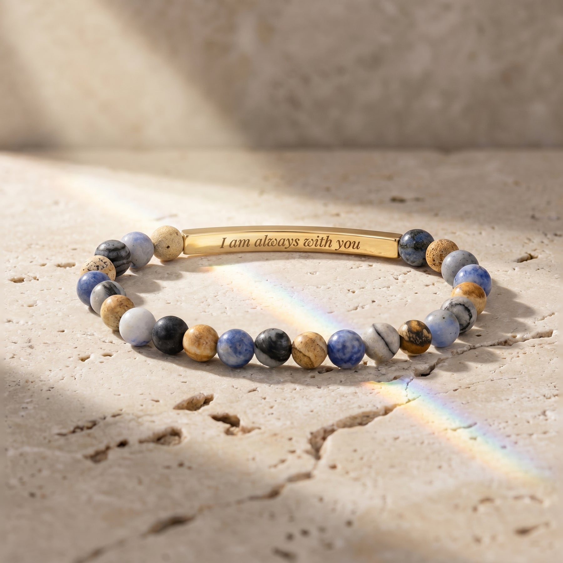 Braccialetti Secret Message Stone Bracelets