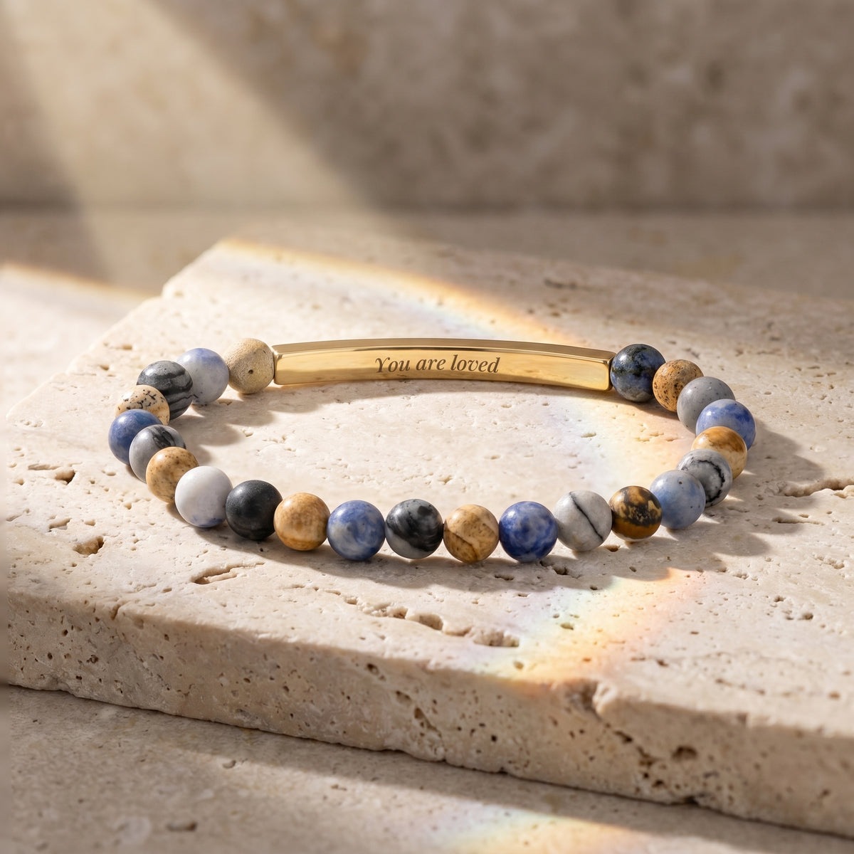 Braccialetti Secret Message Stone Bracelets