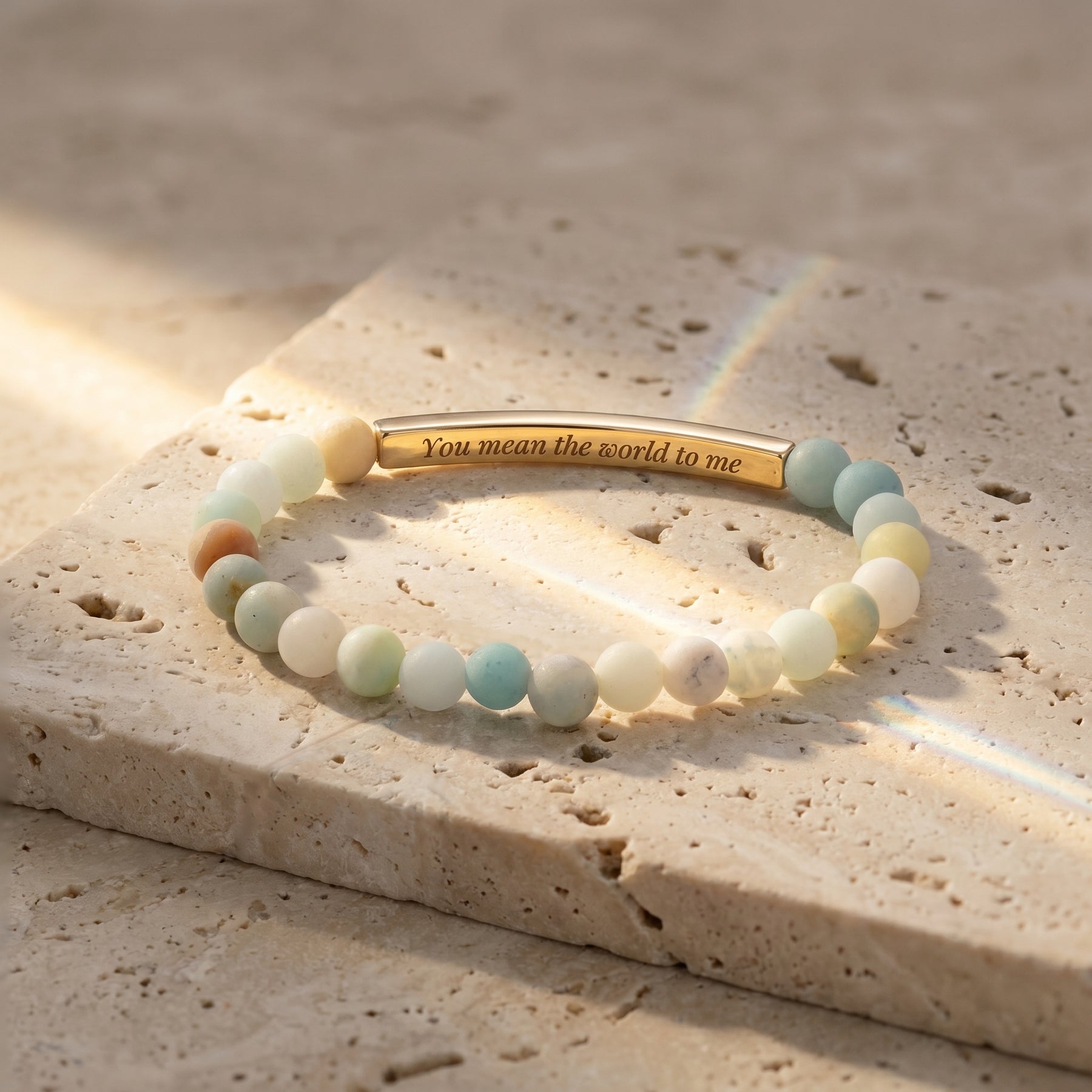 Braccialetti Secret Message Stone Bracelets