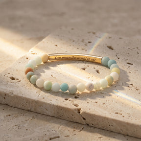 Braccialetti Secret Message Stone Bracelets