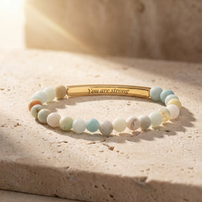 Braccialetti Secret Message Stone Bracelets
