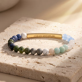 Braccialetti Secret Message Stone Bracelets