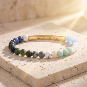 Braccialetti Secret Message Stone Bracelets