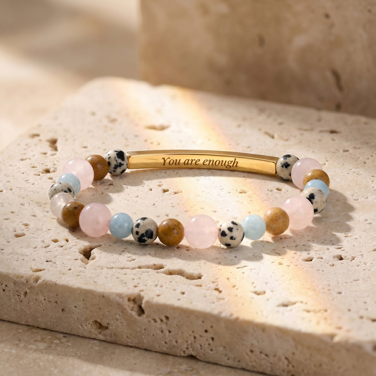 Braccialetti Secret Message Stone Bracelets