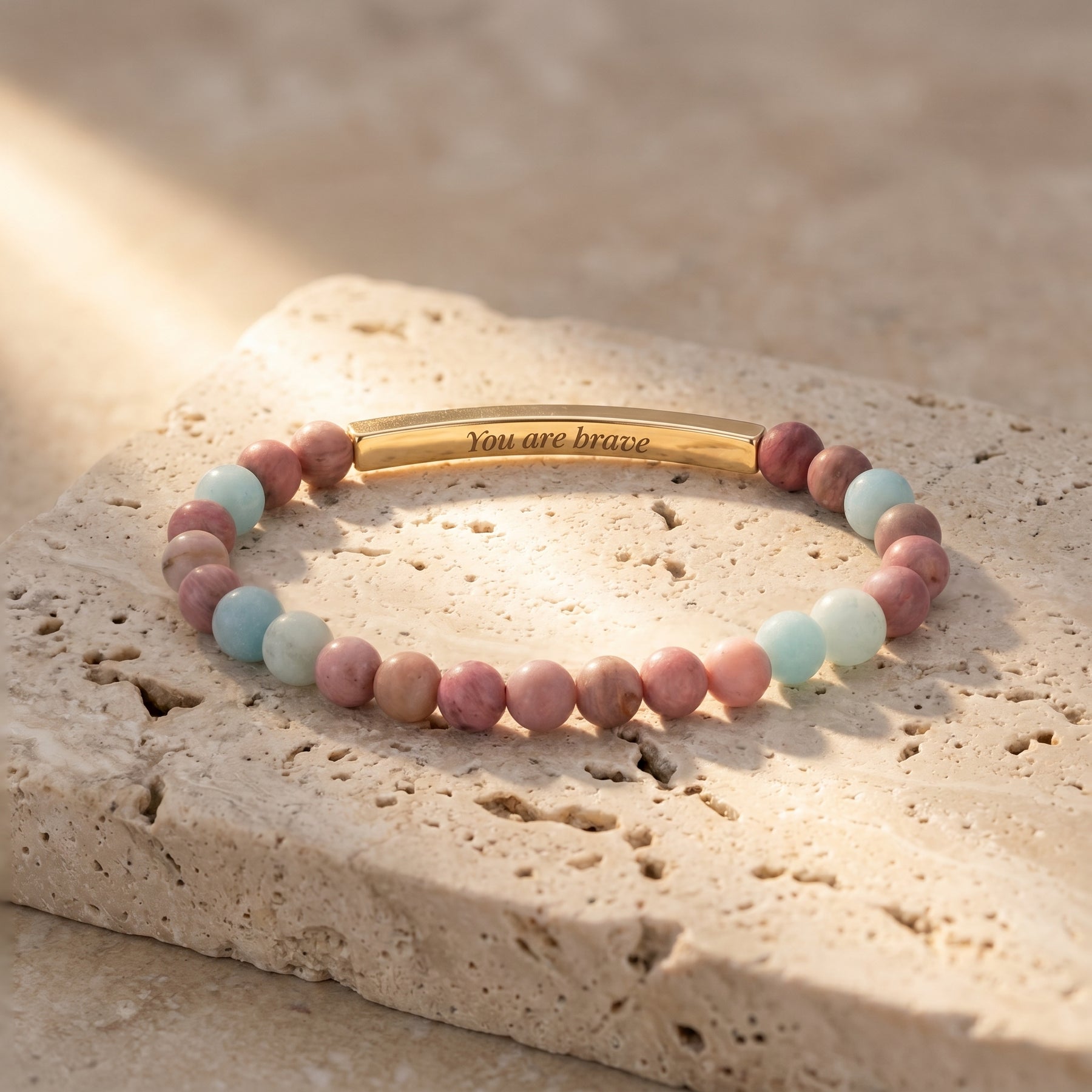 Braccialetti Secret Message Stone Bracelets