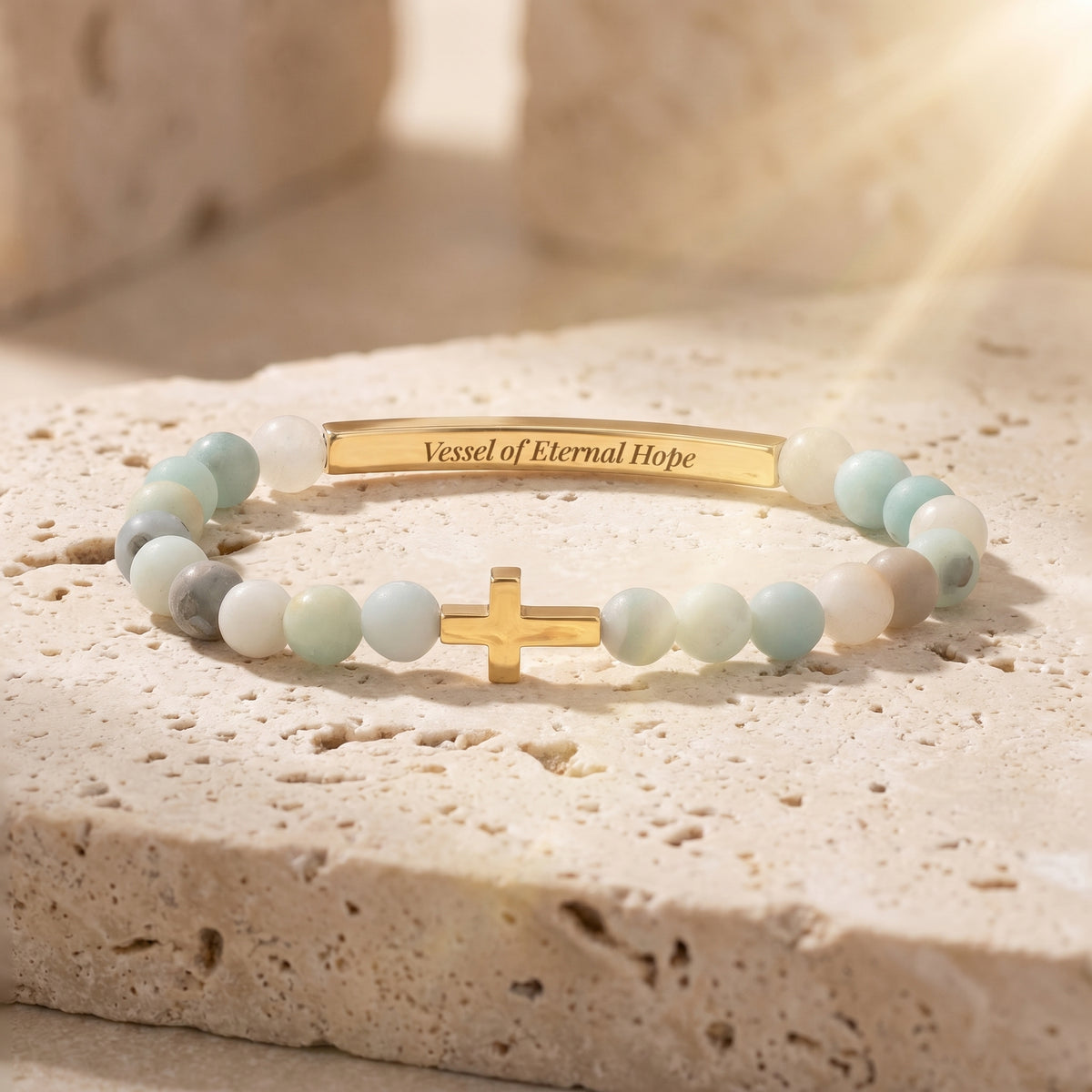 Braccialetto Amazonite Messaggio Segreto Vessels of Purpose