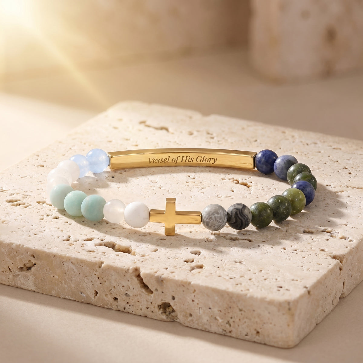 Braccialetto Vessels of Purpose Secret Message Earth Tones