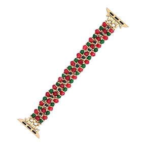 Cinturino elasticizzato Christmas Charm per Apple Watch