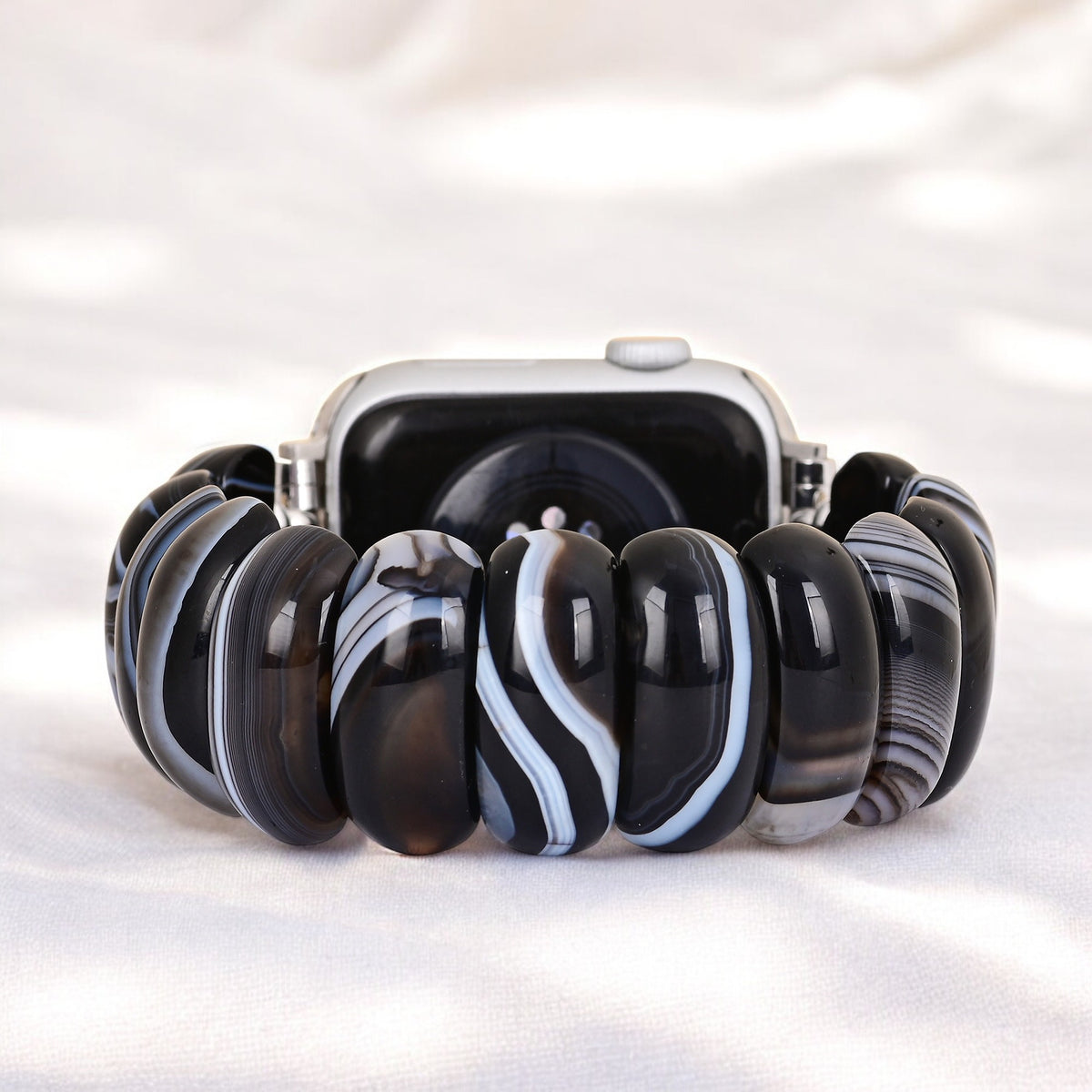 Cinturino Apple Watch in Agata Marmo Nero
