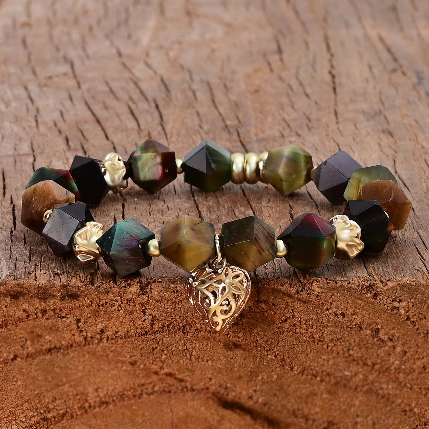 Bracciale Amuleto d'Amore in Pietra di Luna