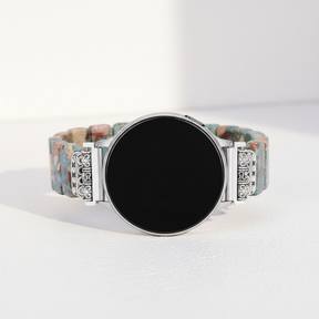 Cinturino elasticizzato Apple Watch in diaspro tibetano della Terra