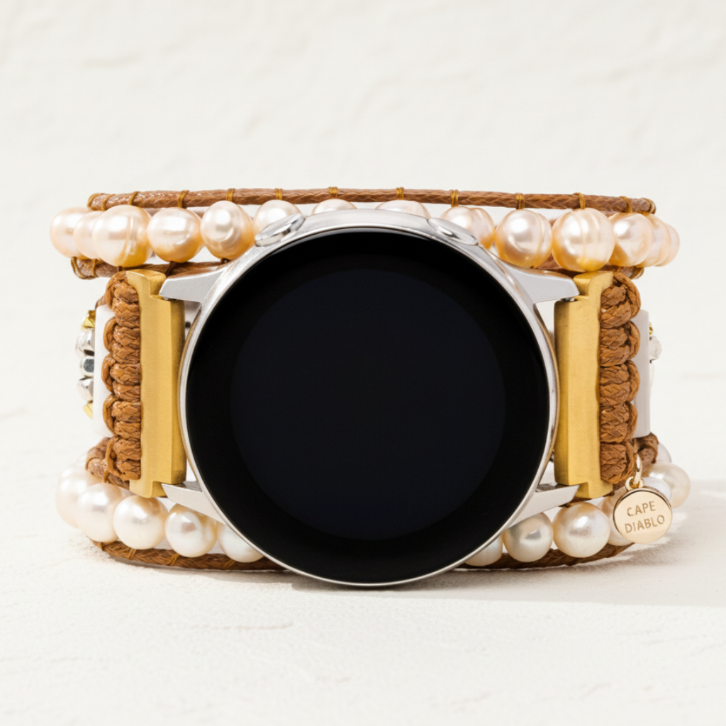 Cinturino per Samsung Galaxy Watch in Perla d'Acqua Dolce