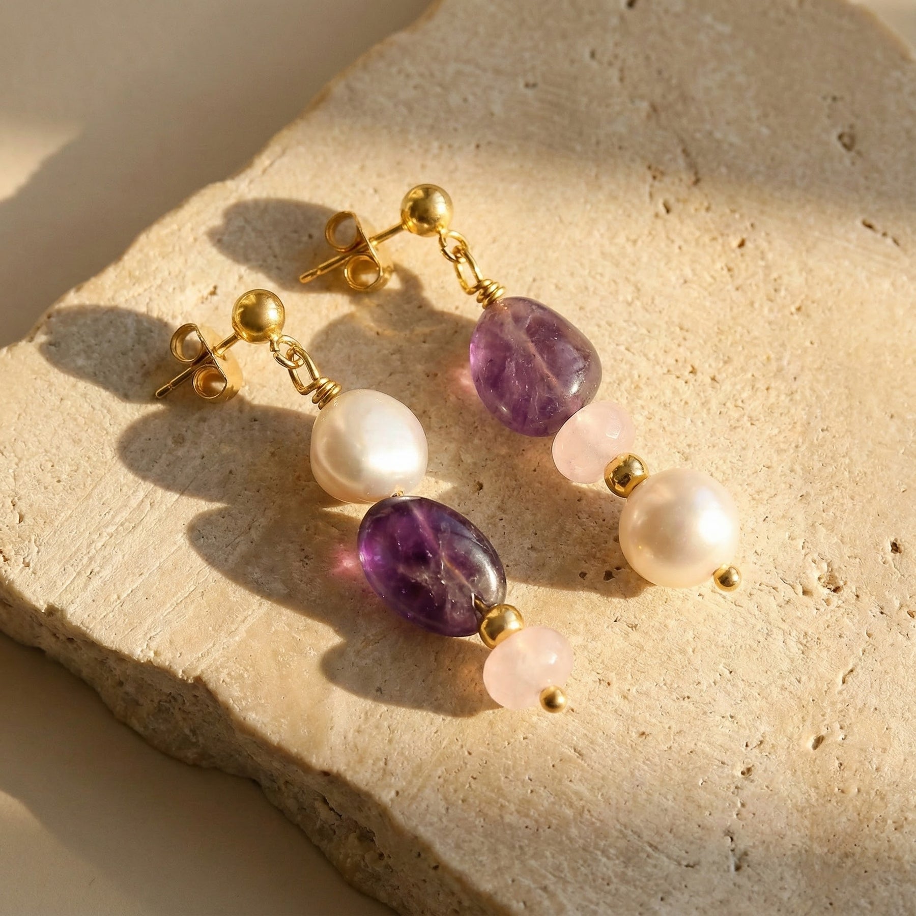 Orecchini Amethyst Glow