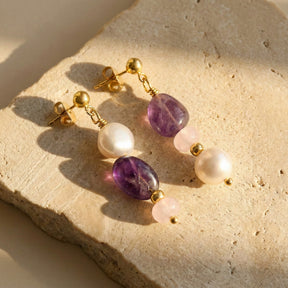 Orecchini Amethyst Glow