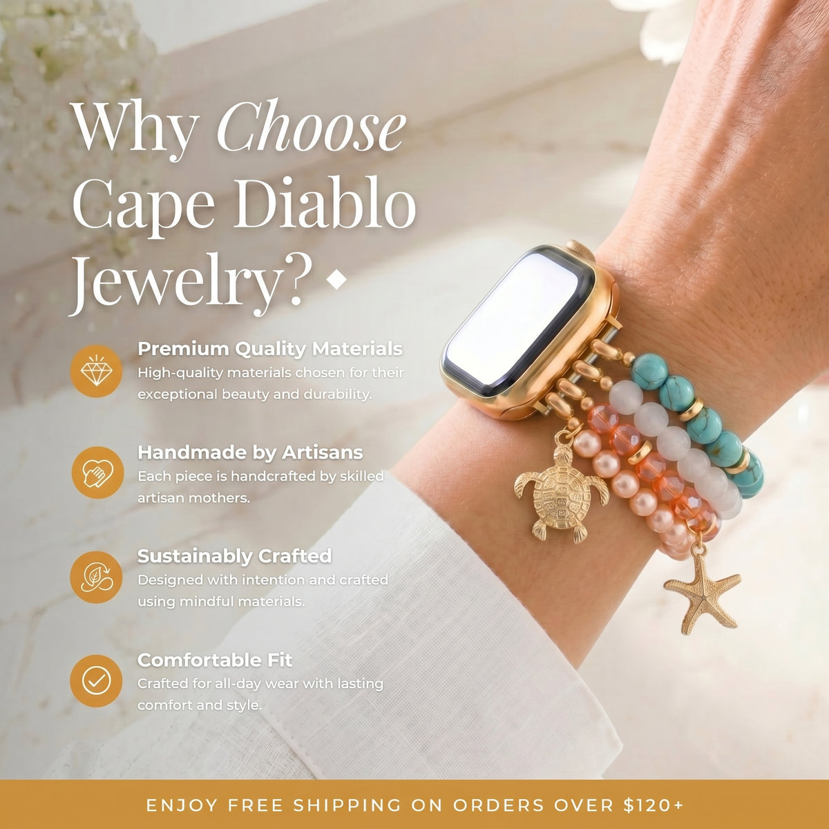 Cinturino Apple Watch Coastal Glow Stretch