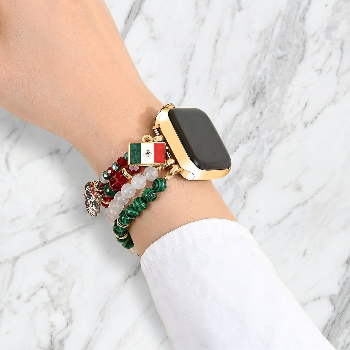 Cinturino elastico Viva México per Apple Watch
