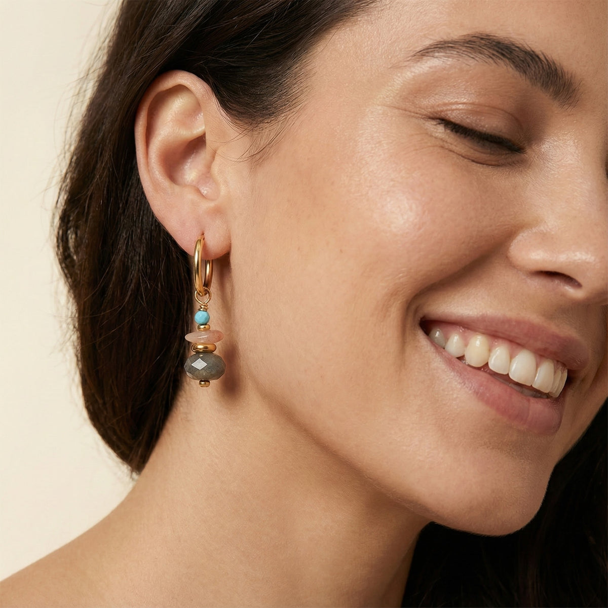 Orecchini Aurora Labradorite